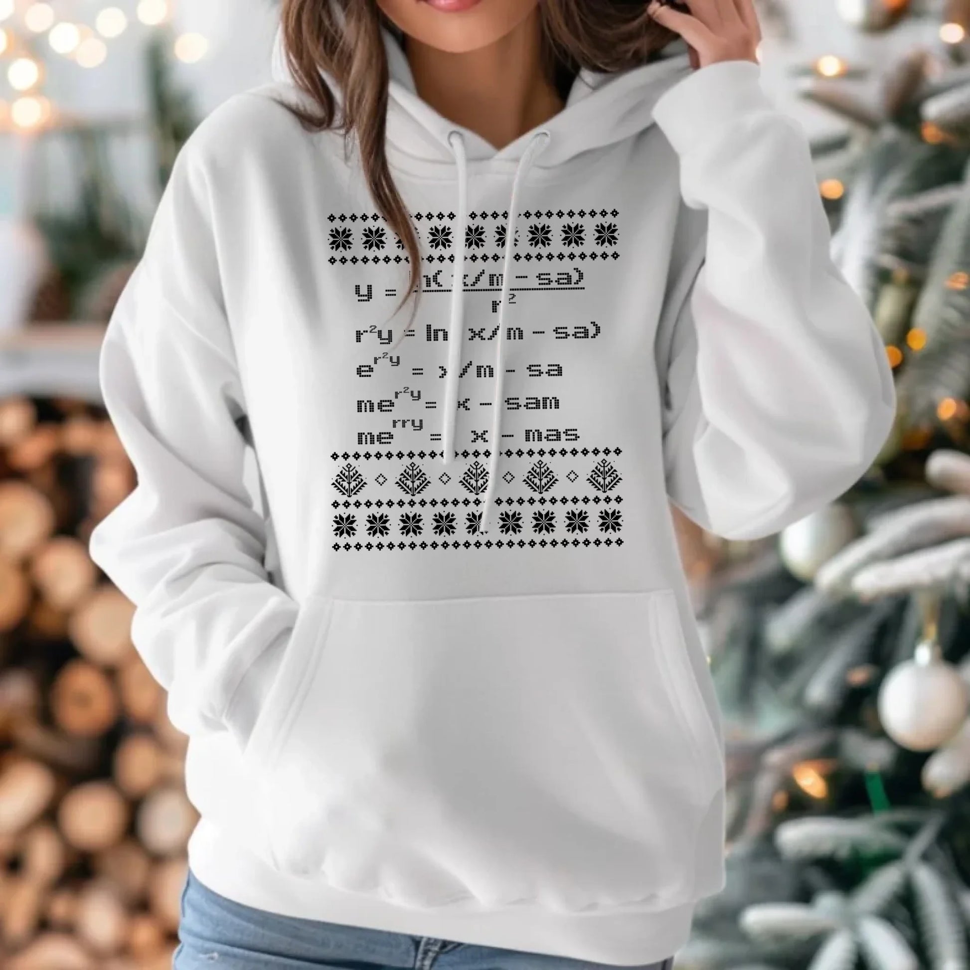 Bluza damska z kapturem świąteczna - Zadanie matematyczne BN108 - StoryCups.pl