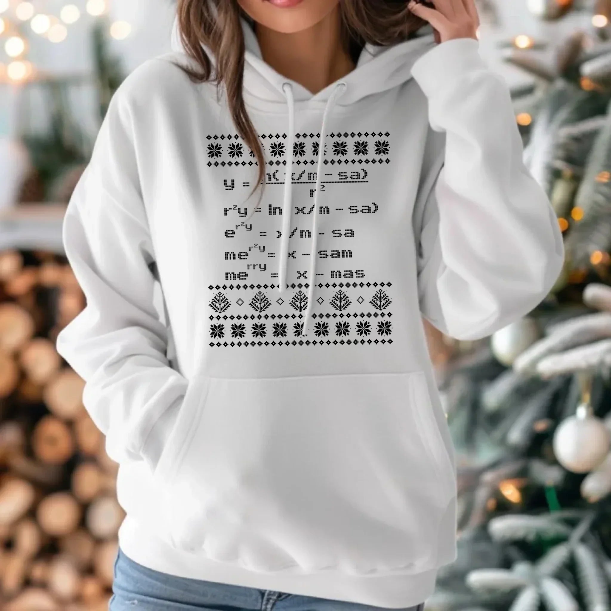 Bluza damska z kapturem świąteczna - Zadanie matematyczne BN108 - StoryCups.pl