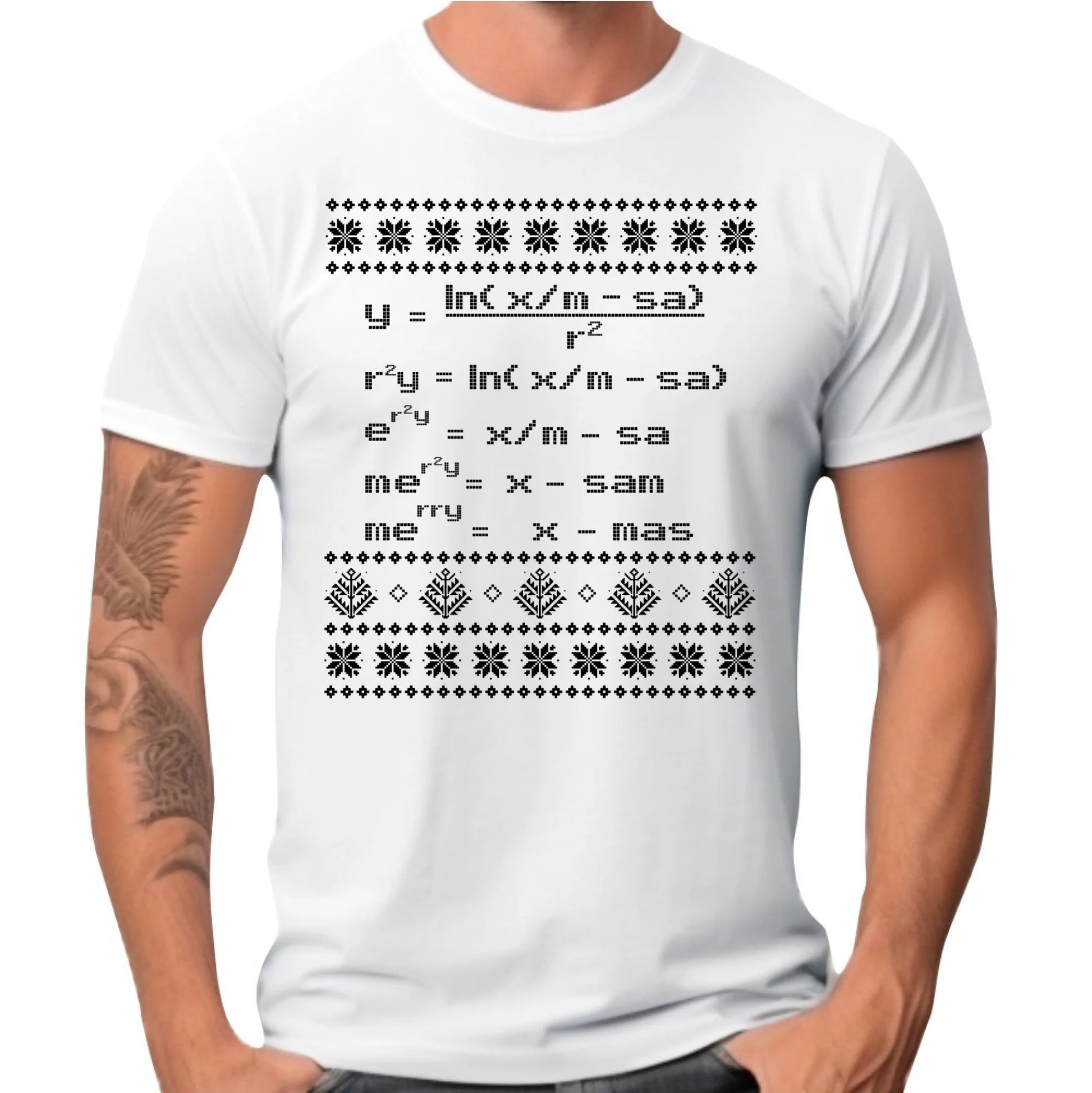 Koszulka męska świąteczna - Zadanie matematyczne BN108 - StoryCups.pl