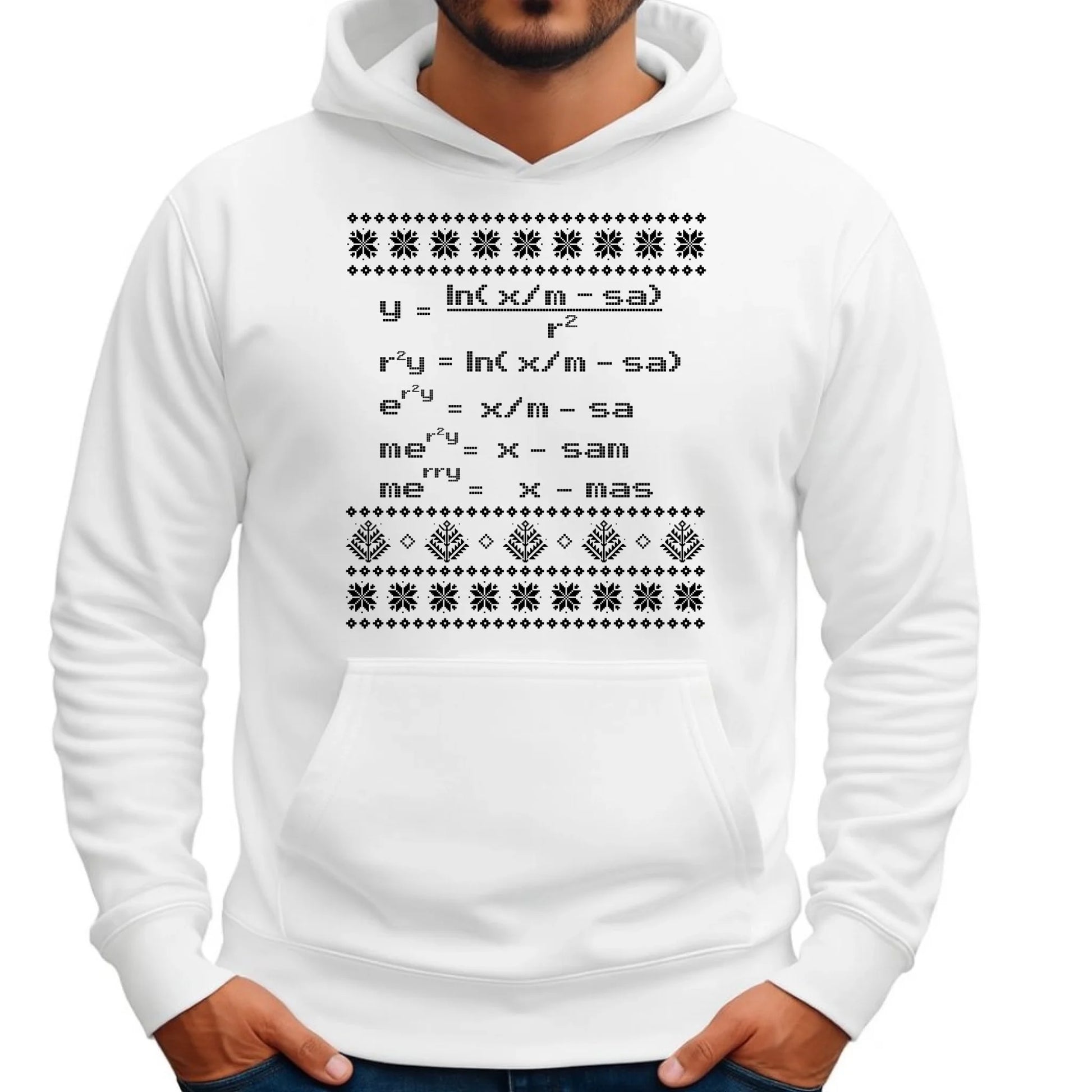 Bluza męska z kapturem świąteczna - Zadanie matematyczne BN108 - StoryCups.pl