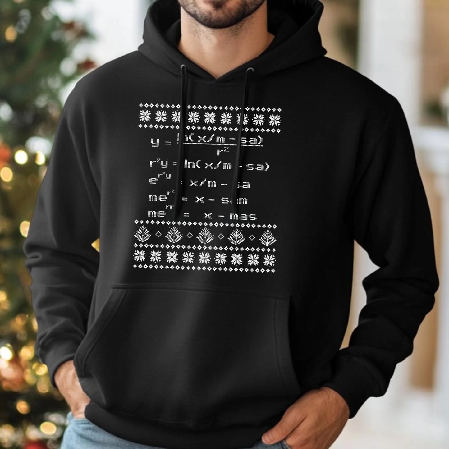 Bluza męska z kapturem świąteczna - Zadanie matematyczne BN108 - StoryCups.pl