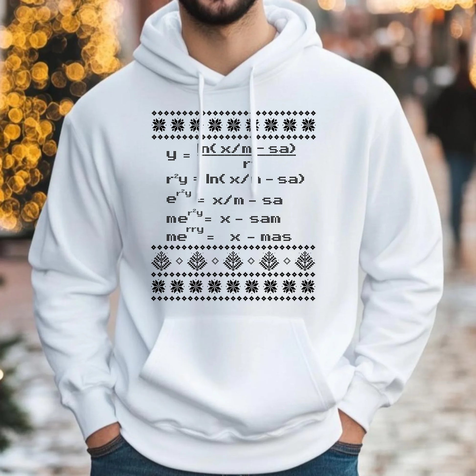 Bluza męska z kapturem świąteczna - Zadanie matematyczne BN108 - StoryCups.pl