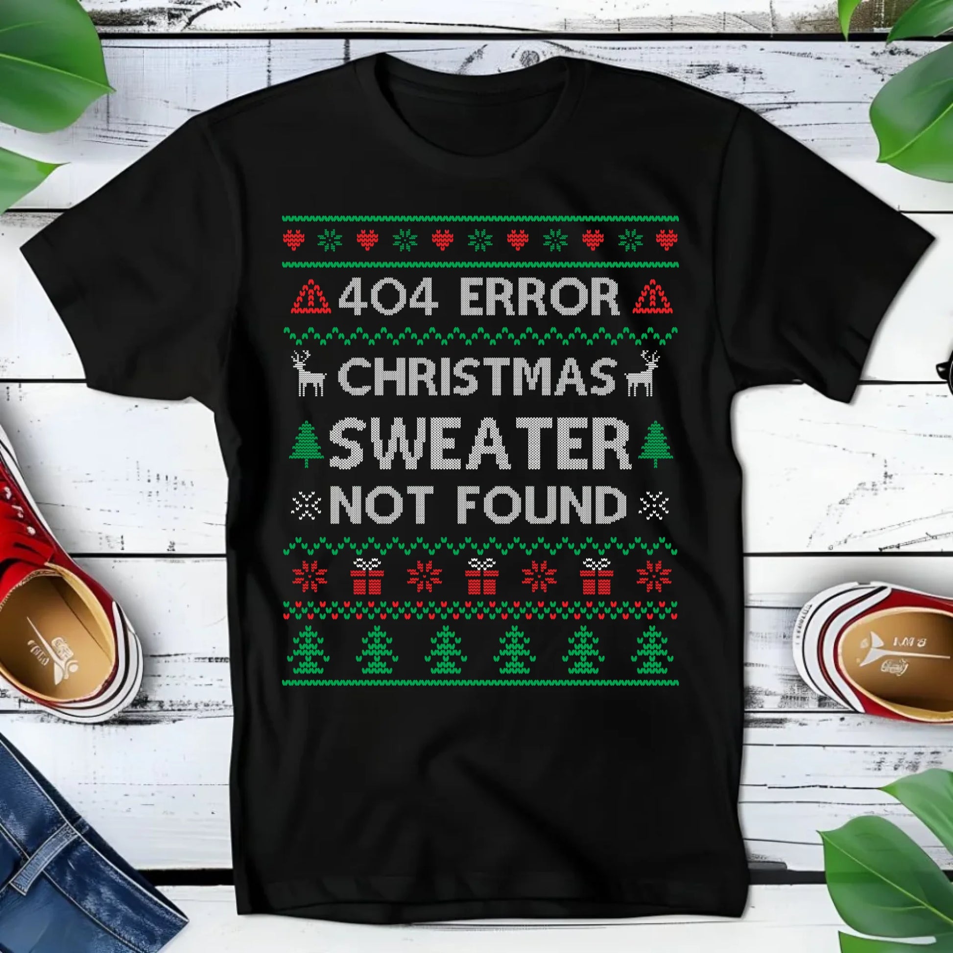 Koszulka dziecięca świąteczna - Error 404 Christmas sweater not found BN107 - StoryCups.pl