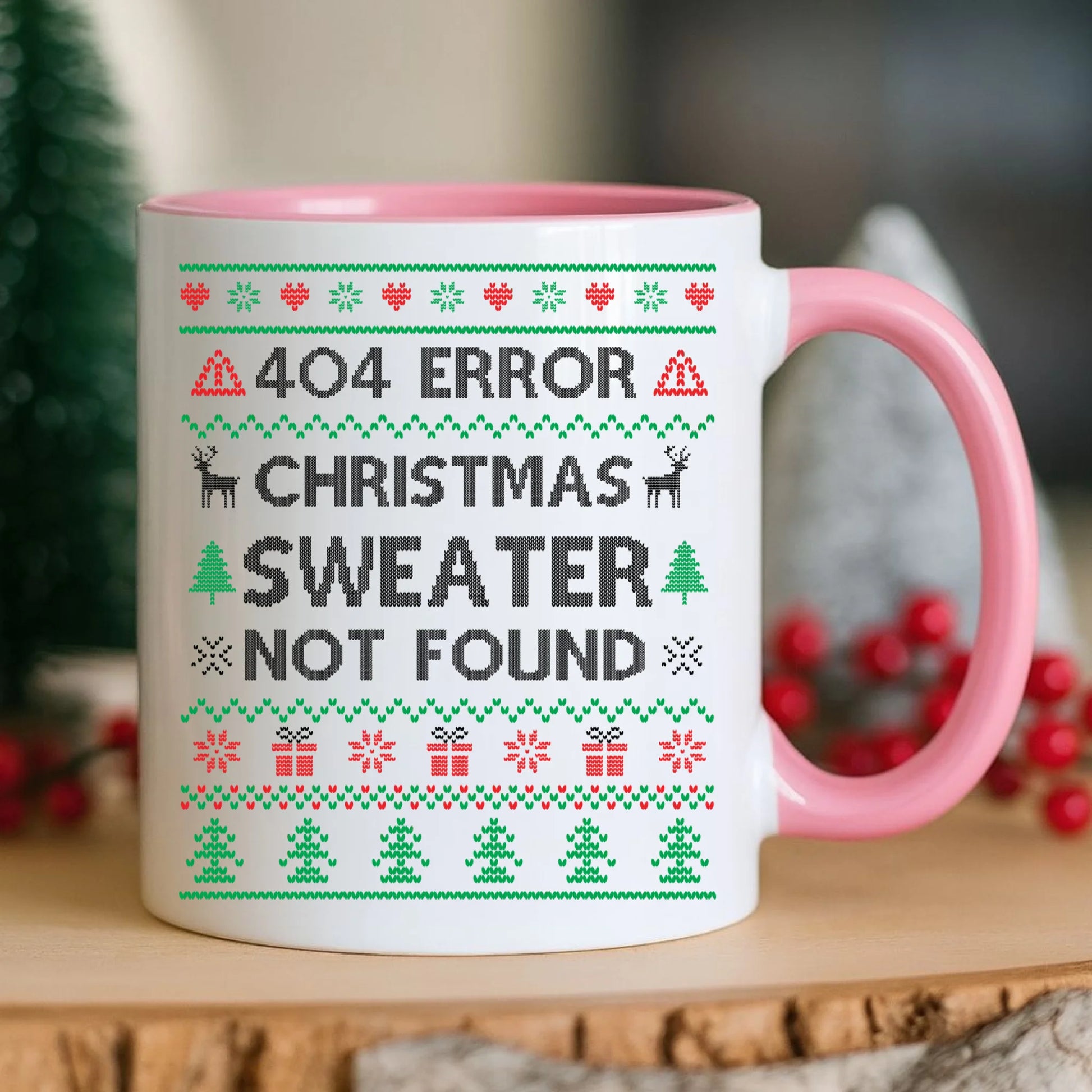 Kubek świąteczny - Error 404 Christmas sweater not found BN107 - StoryCups.pl