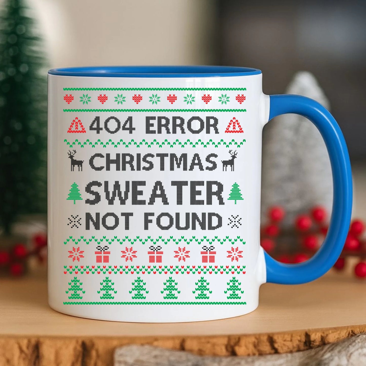 Kubek świąteczny - Error 404 Christmas sweater not found BN107 - StoryCups.pl