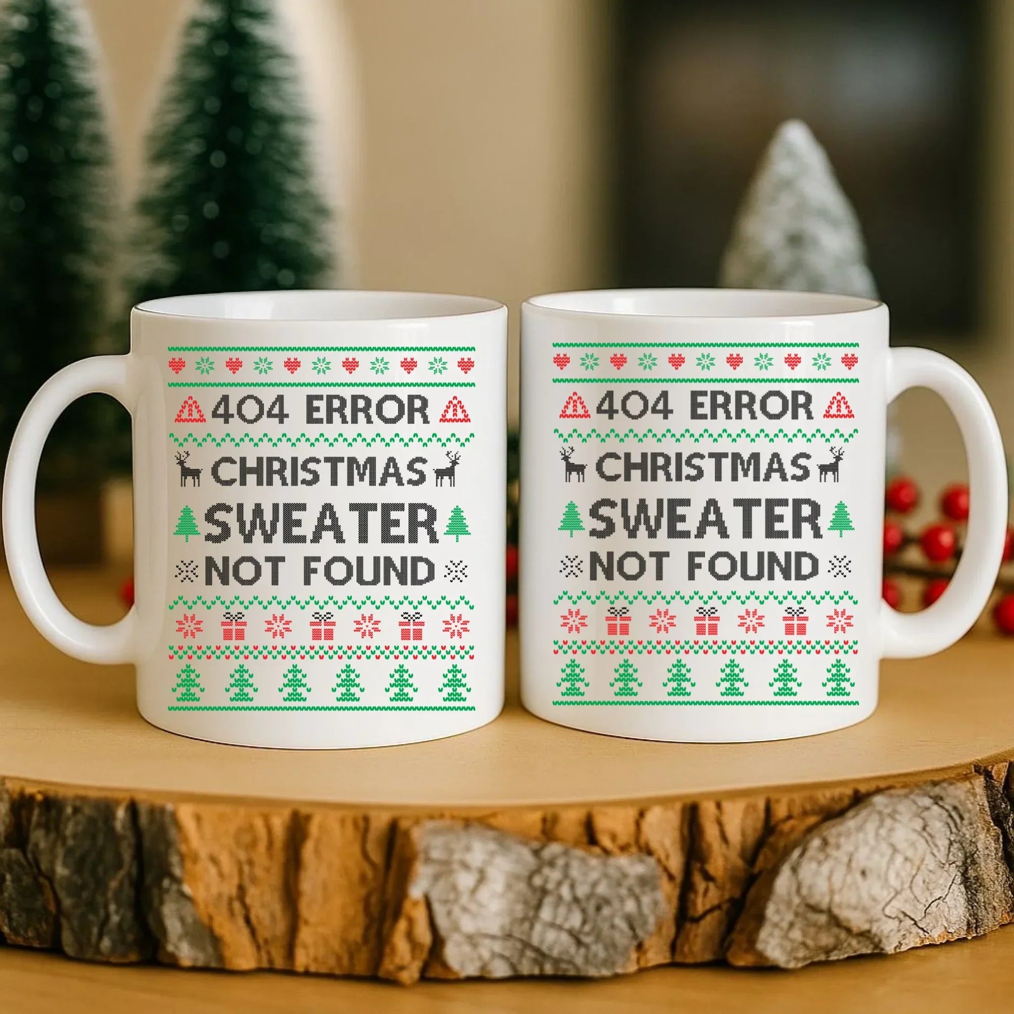 Kubek świąteczny - Error 404 Christmas sweater not found BN107 - StoryCups.pl