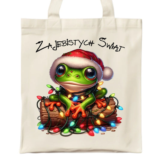 Torba świąteczna - Żaba - Żajebistych Świąt BN106 - StoryCups.pl
