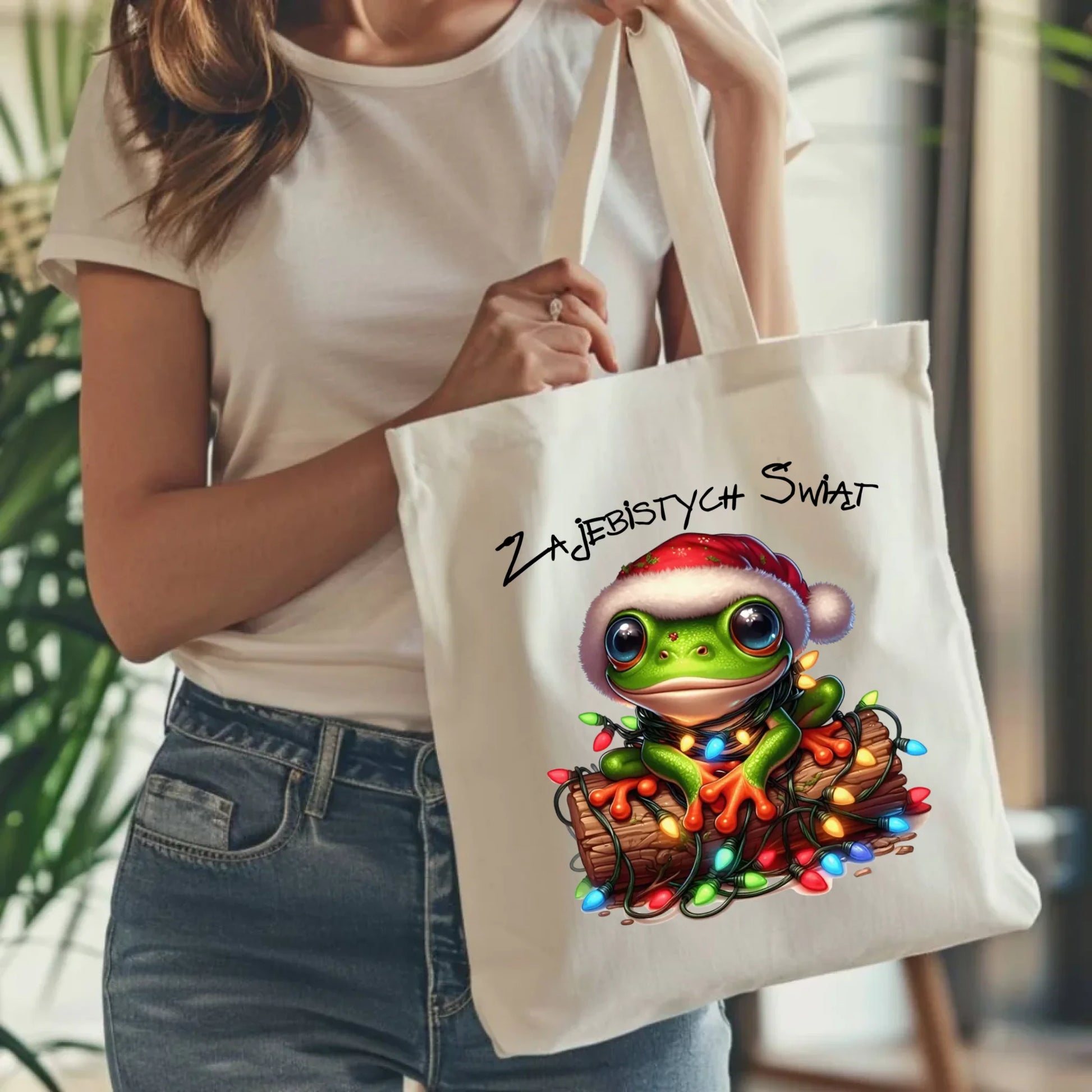 Torba świąteczna - Żaba - Żajebistych Świąt BN106 - StoryCups.pl