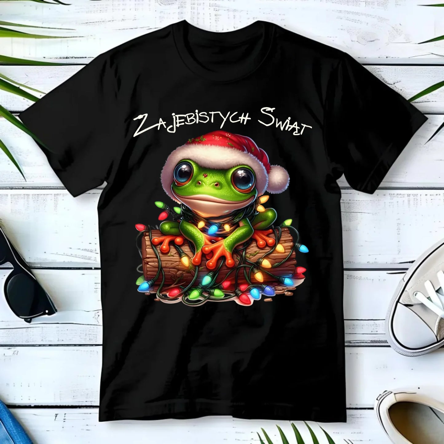 Koszulka męska świąteczna - Żaba - Żajebistych Świąt BN106 - StoryCups.pl