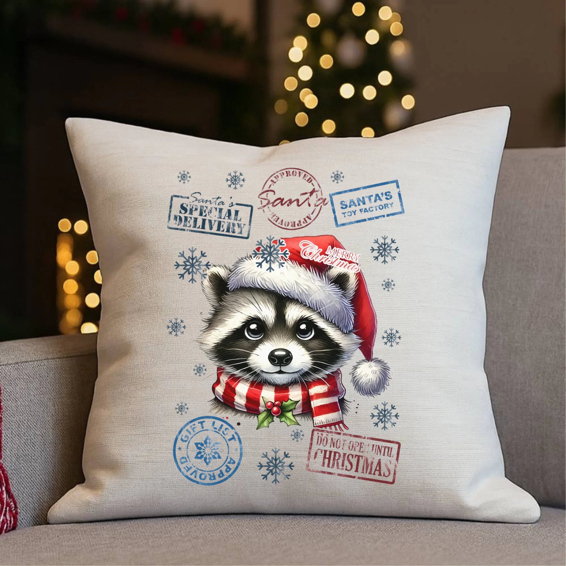 Poduszka świąteczna - Szop - Przesyłka od Mikołaja BN104 - StoryCups.pl