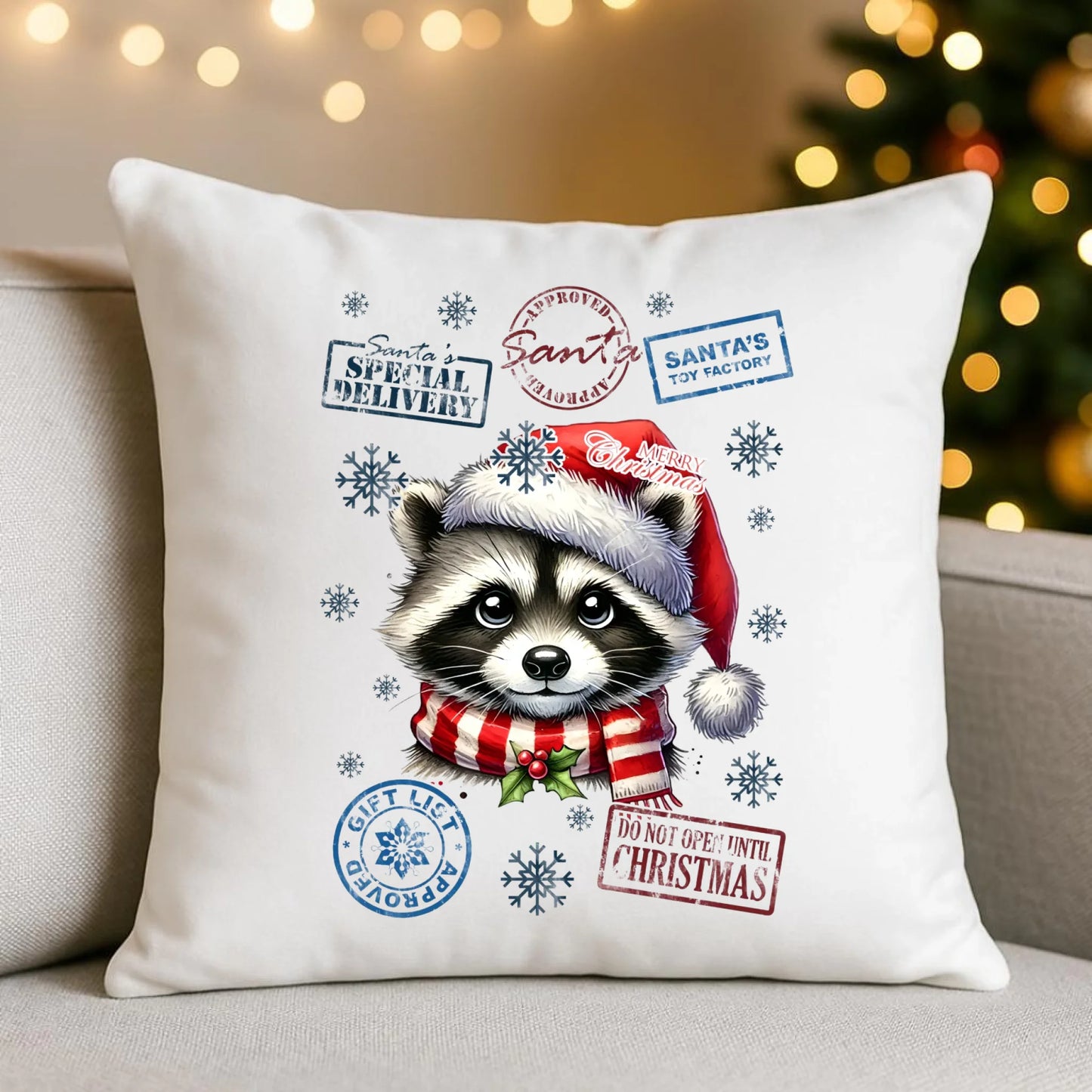 Poduszka świąteczna - Szop - Przesyłka od Mikołaja BN104 - StoryCups.pl