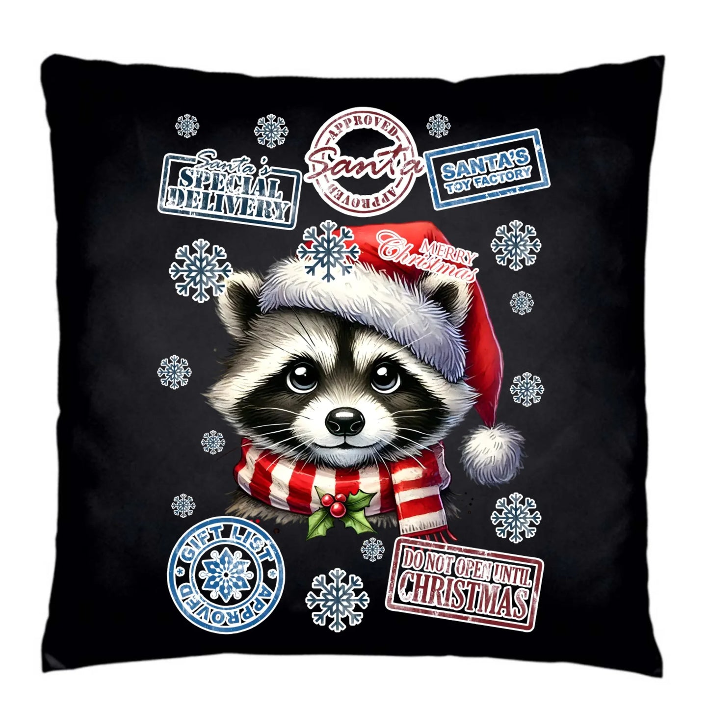 Poduszka dekoracyjna świąteczna - Szop - Przesyłka od Mikołaja BN104 - StoryCups.pl