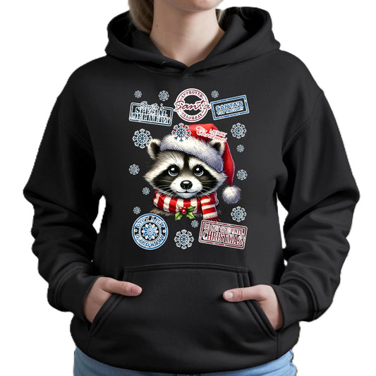 Bluza damska z kapturem świąteczna - Szop - Przesyłka od Mikołaja BN104 - StoryCups.pl