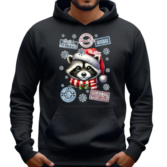 Bluza męska z kapturem świąteczna - Szop - Przesyłka od Mikołaja BN104 - StoryCups.pl