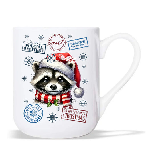 Kubek elegant świąteczny - Szop - Przesyłka od Mikołaja BN104 - StoryCups.pl