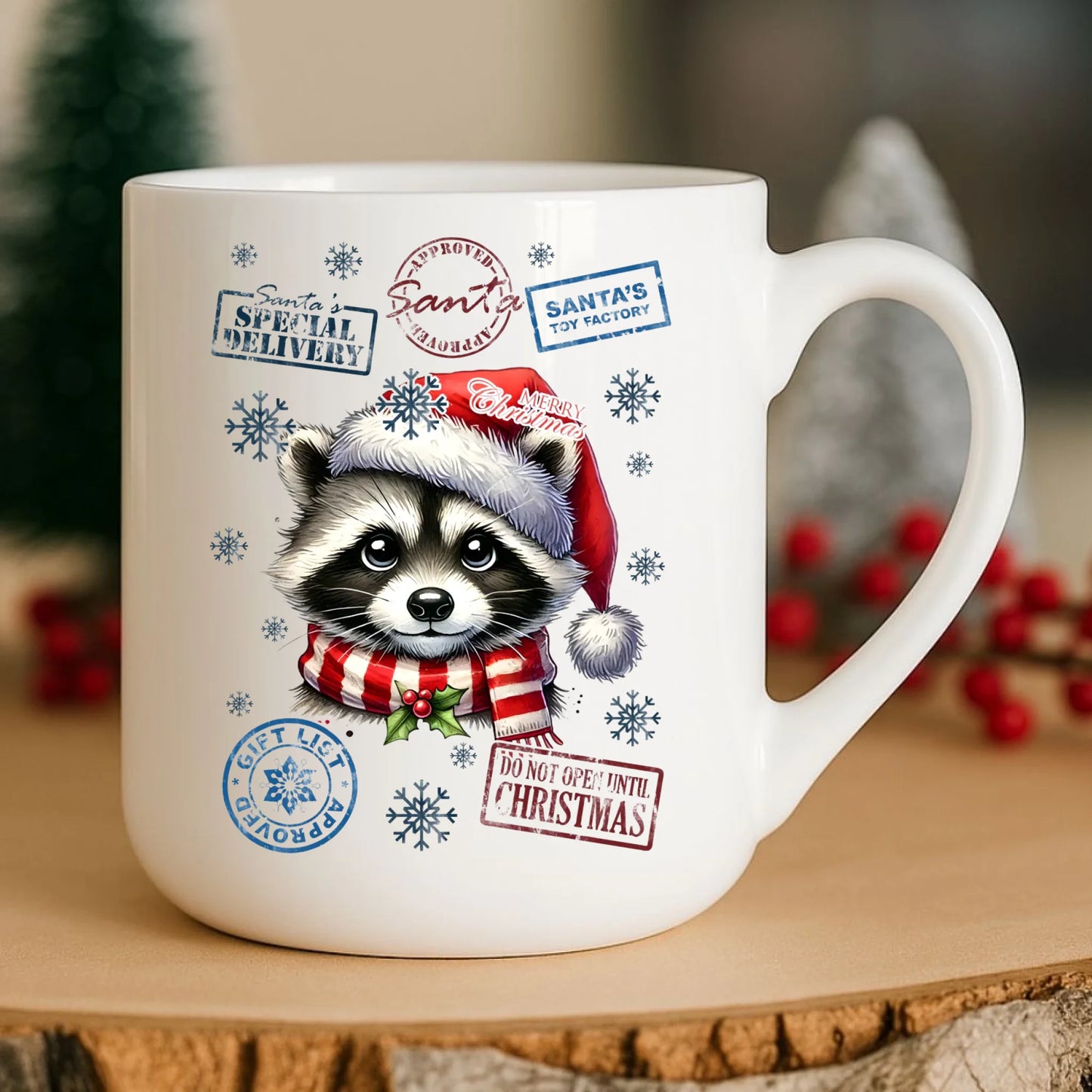 Kubek elegant świąteczny - Szop - Przesyłka od Mikołaja BN104 - StoryCups.pl