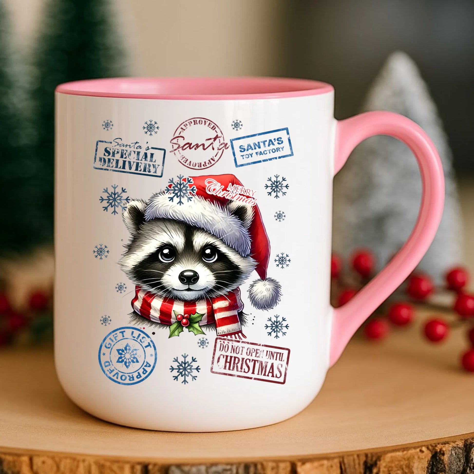 Kubek elegant świąteczny - Szop - Przesyłka od Mikołaja BN104 - StoryCups.pl