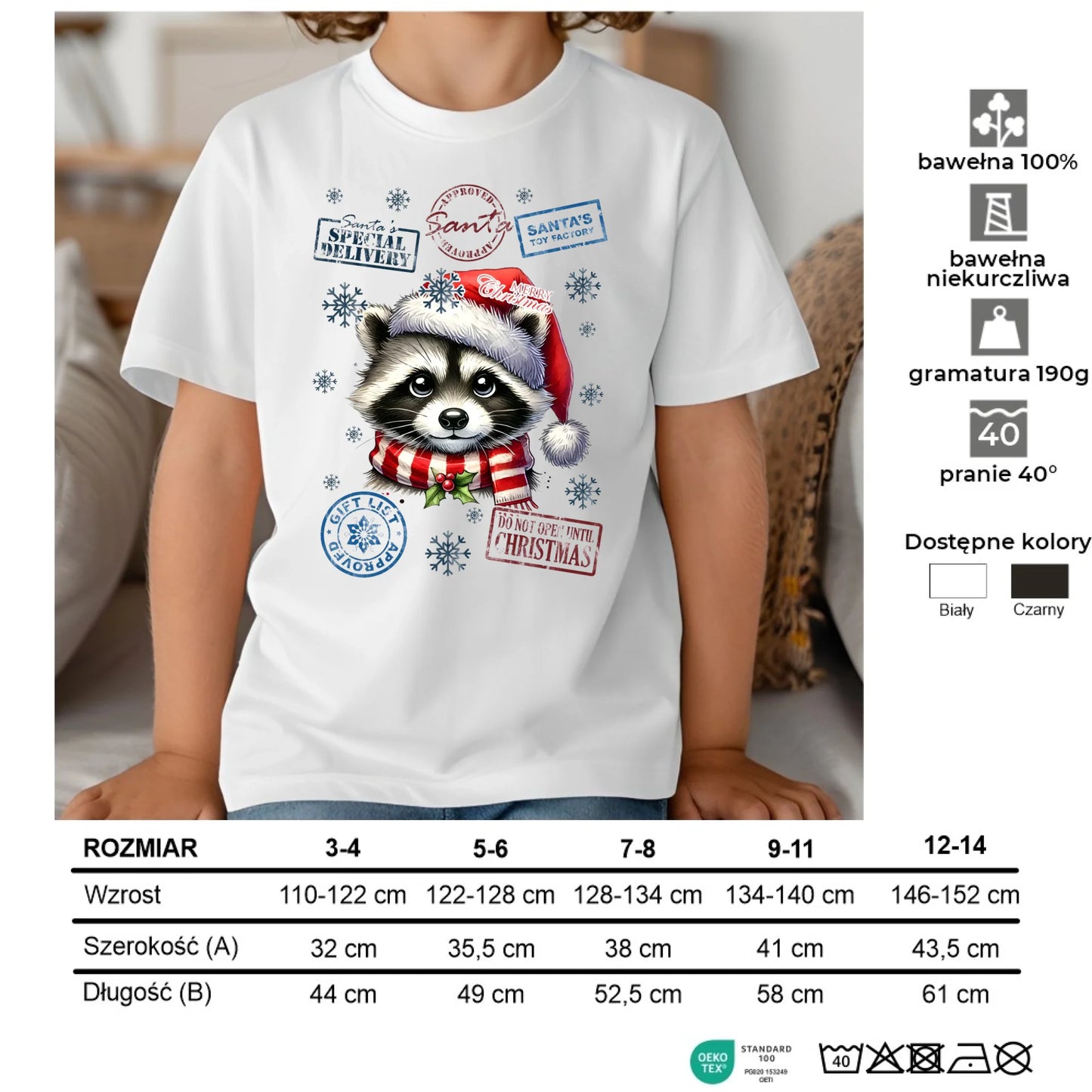 Koszulka dziecięca świąteczna - Szop - Przesyłka od Mikołaja BN104