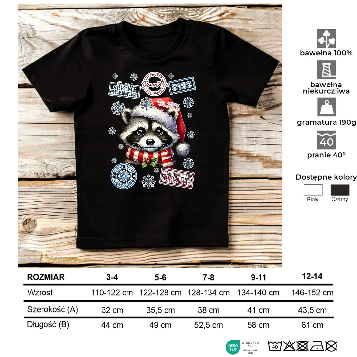 Koszulka dziecięca świąteczna - Szop - Przesyłka od Mikołaja BN104
