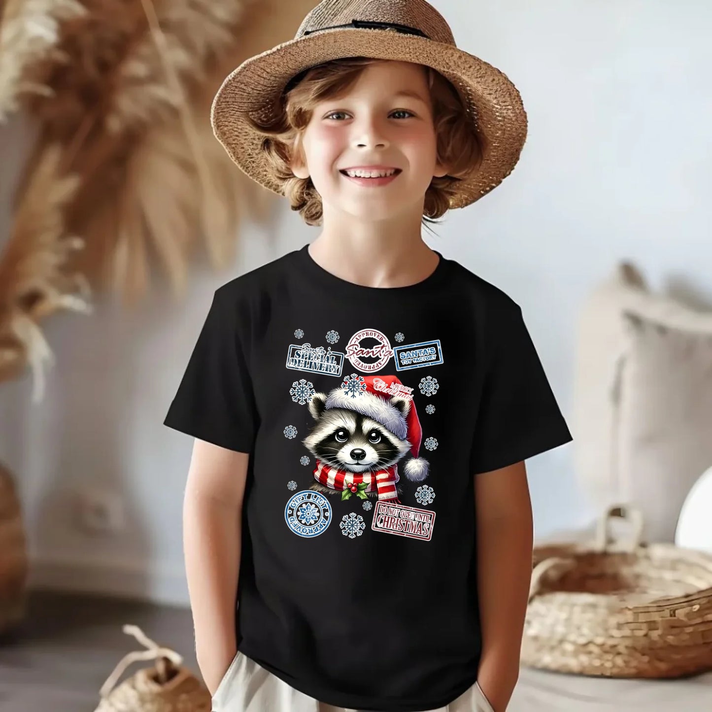 Koszulka dziecięca świąteczna - Szop - Przesyłka od Mikołaja BN104