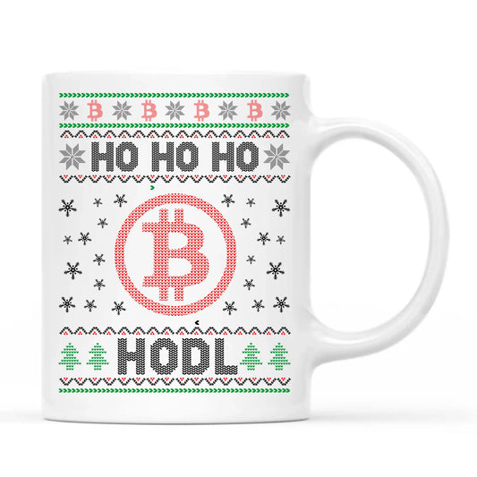 Kubek świąteczny - Bitcoin - Ho Ho hodl BN103 - StoryCups.pl