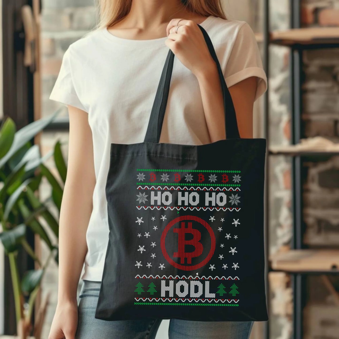 Torba świąteczna - Bitcoin - Ho Ho hodl BN103 - StoryCups.pl