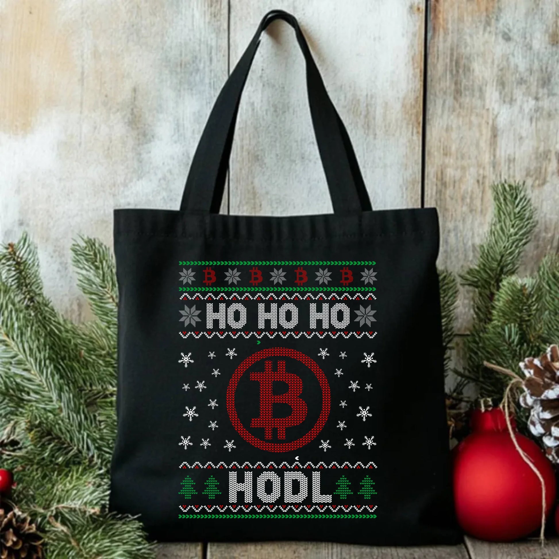 Torba świąteczna - Bitcoin - Ho Ho hodl BN103 - StoryCups.pl