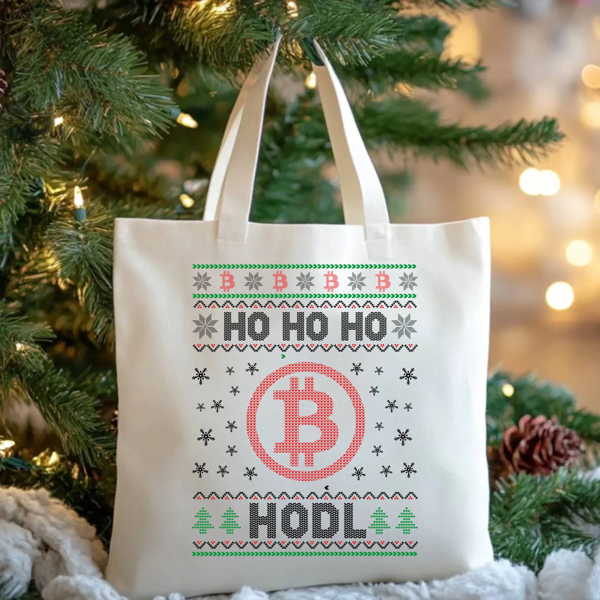Torba świąteczna - Bitcoin - Ho Ho hodl BN103 - StoryCups.pl