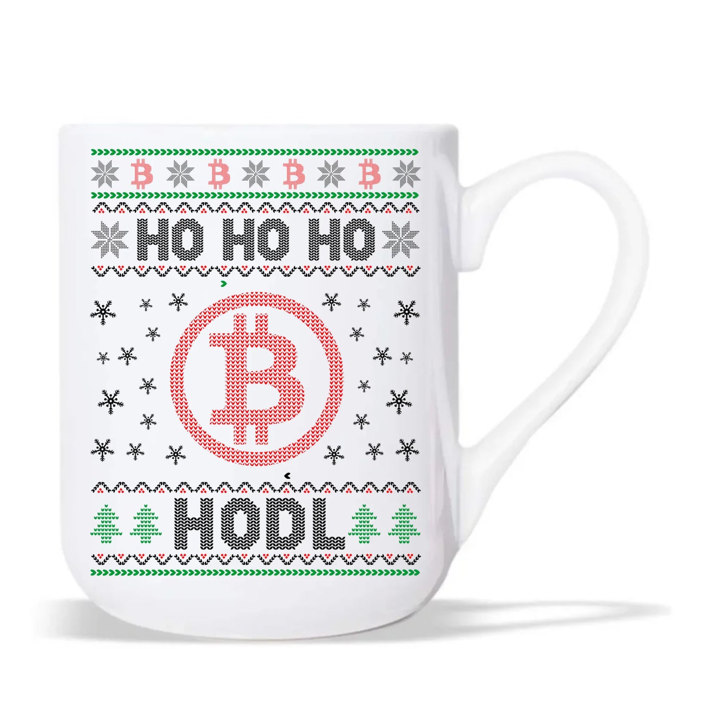 Kubek elegant świąteczny - Bitcoin - Ho Ho hodl BN103 - StoryCups.pl