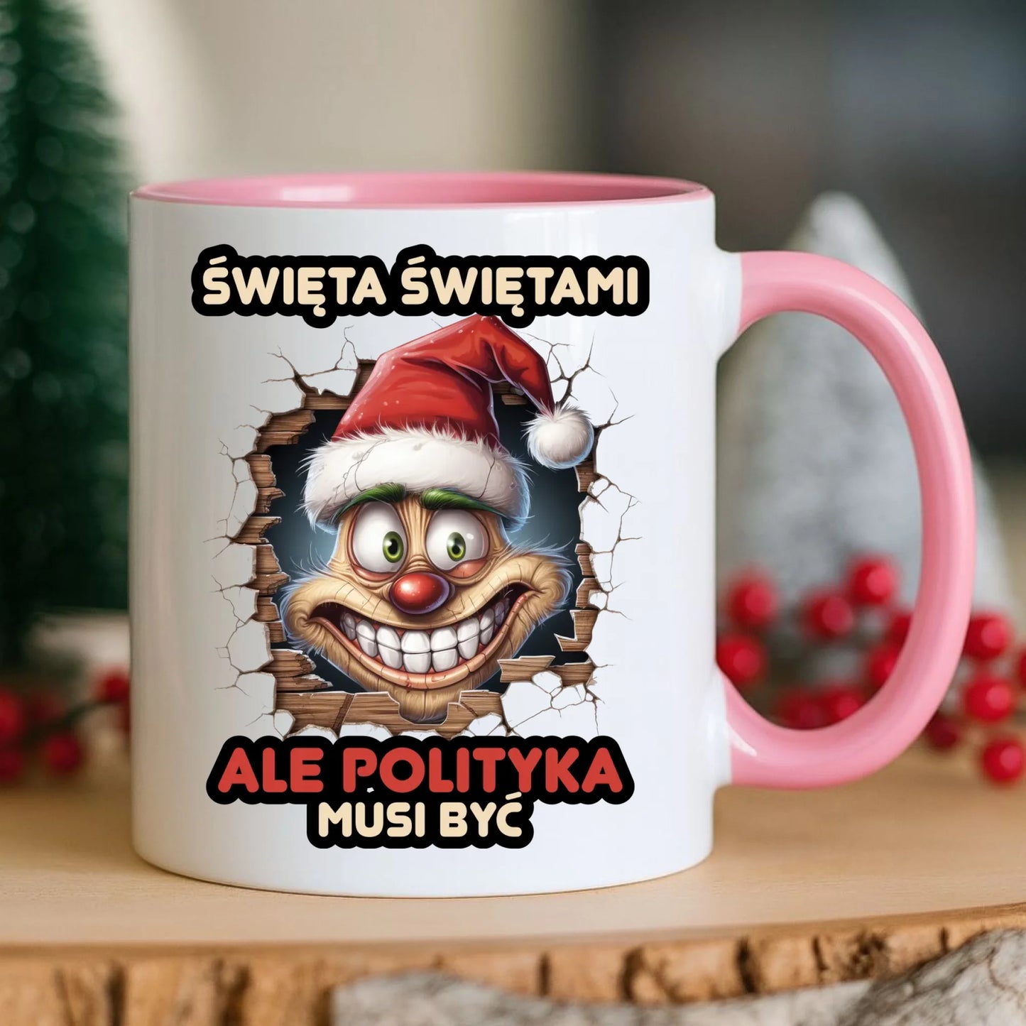 Kubek świąteczny - Święta świętami ale polityka musi być BN102 - StoryCups.pl