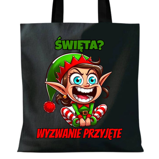 Torba świąteczna - Skrzat Wyzwanie przyjęte BN100