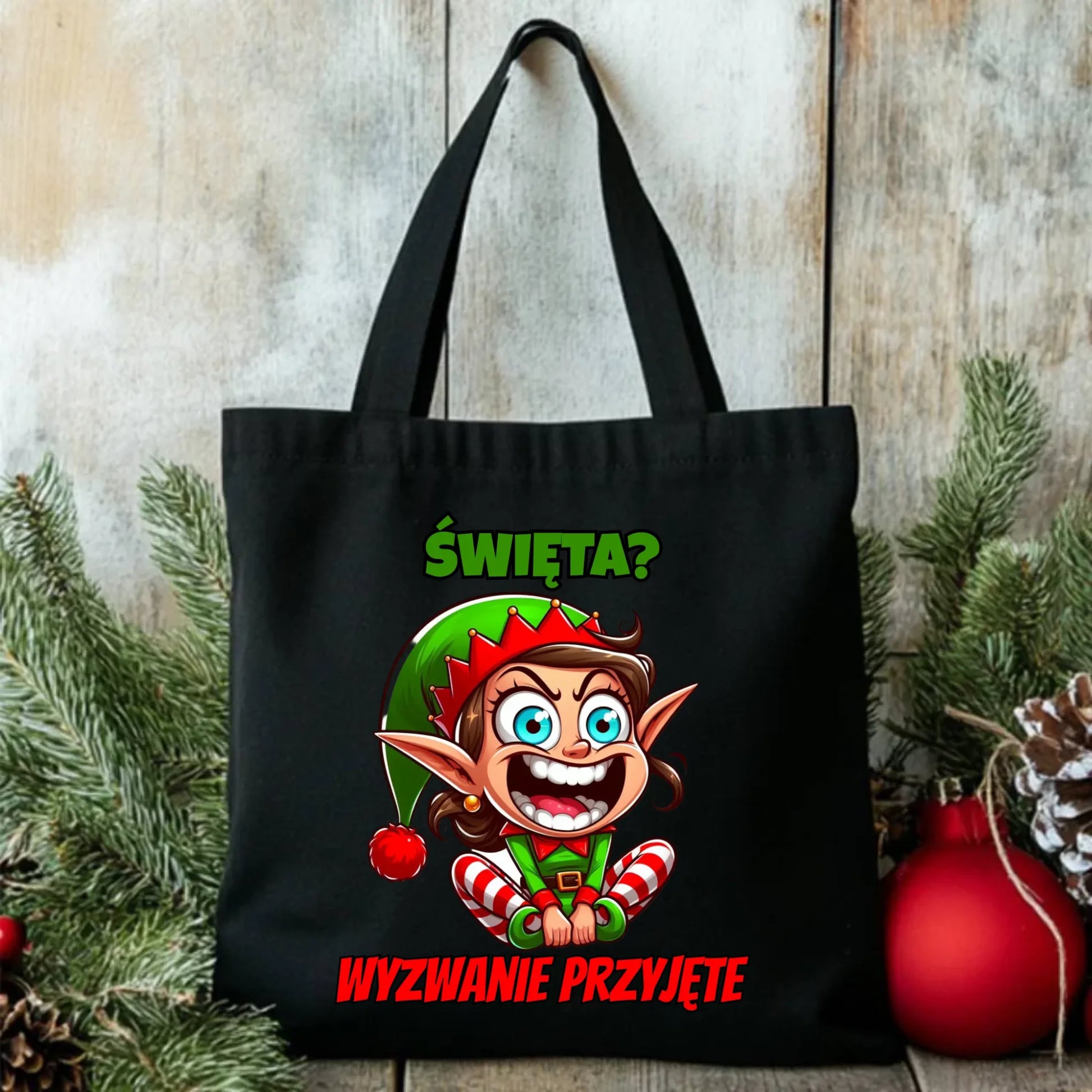 Torba świąteczna - Skrzat Wyzwanie przyjęte BN100 - StoryCups.pl