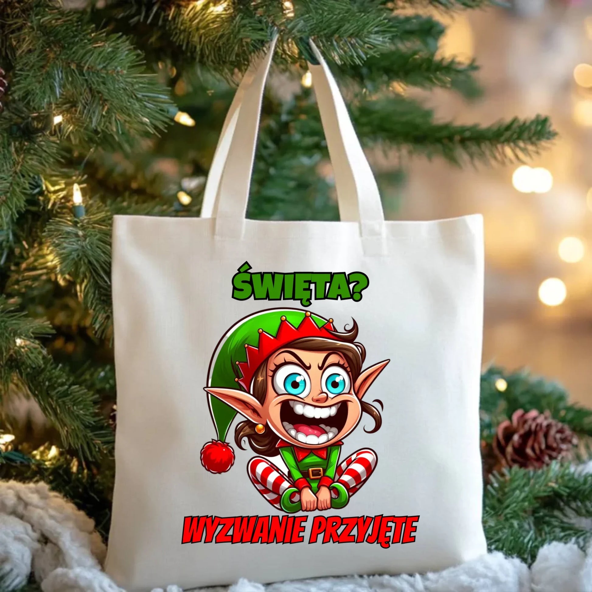 Torba świąteczna - Skrzat Wyzwanie przyjęte BN100 - StoryCups.pl
