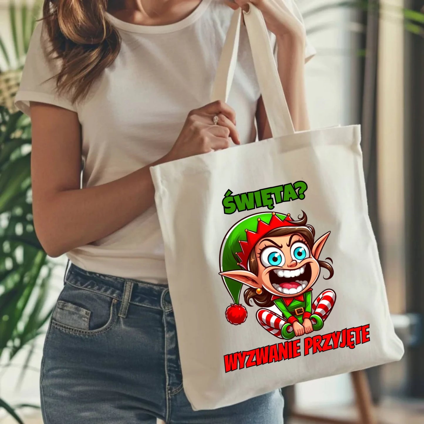 Torba świąteczna - Skrzat Wyzwanie przyjęte BN100 - StoryCups.pl