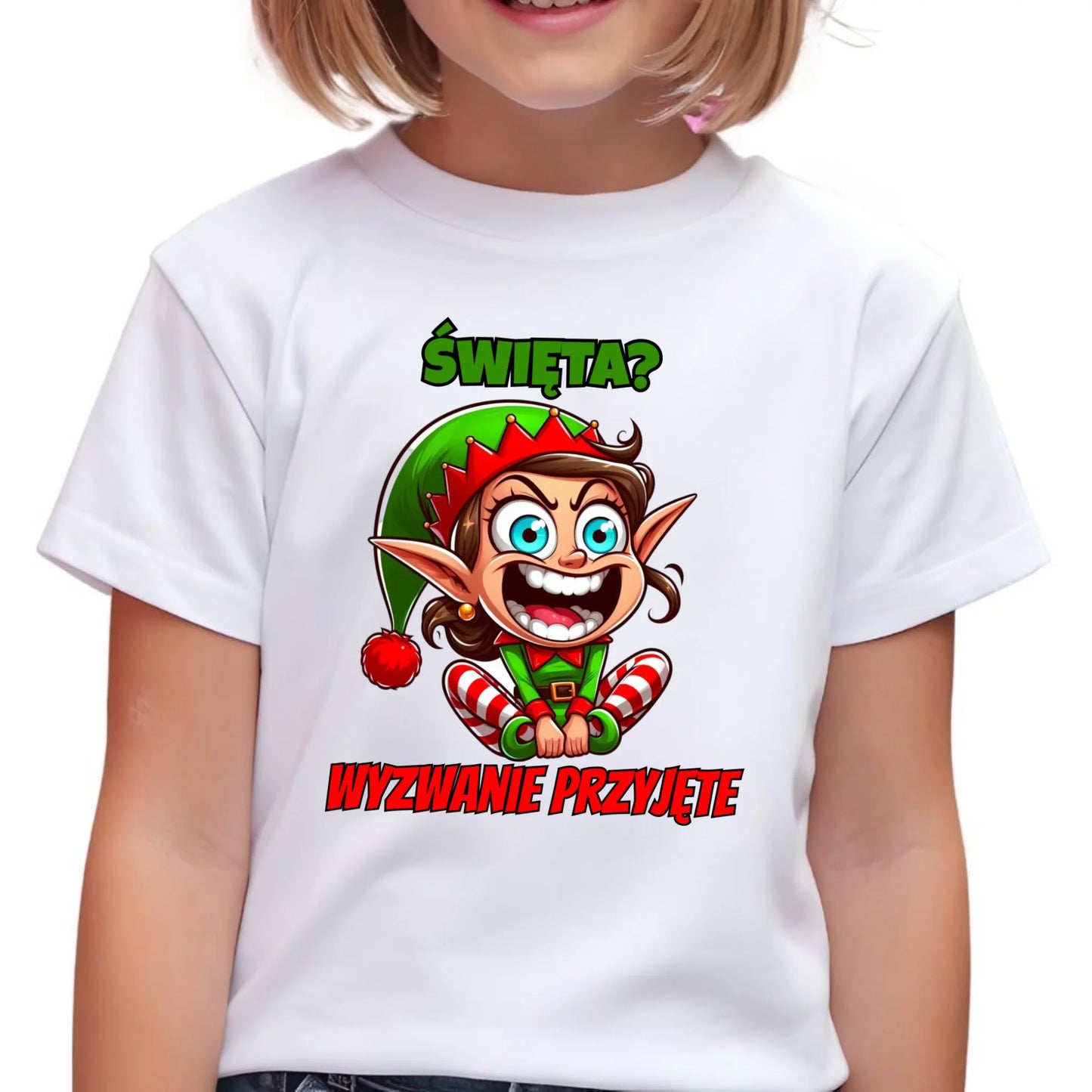 Koszulka dziecięca świąteczna - Skrzat Wyzwanie przyjęte BN100