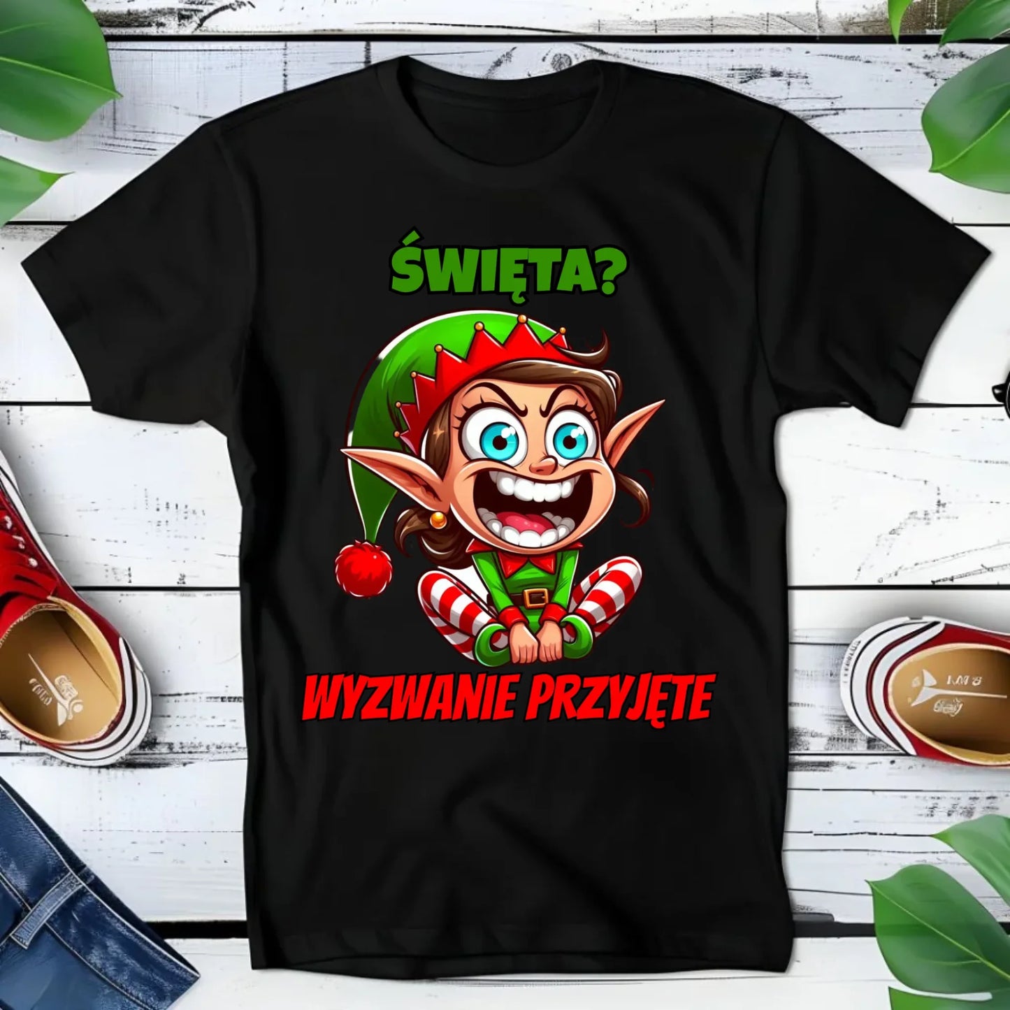 Koszulka dziecięca świąteczna - Skrzat Wyzwanie przyjęte BN100