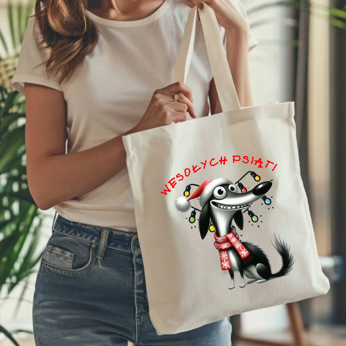 Torba świąteczna - Pies Wesołych psiąt BN140