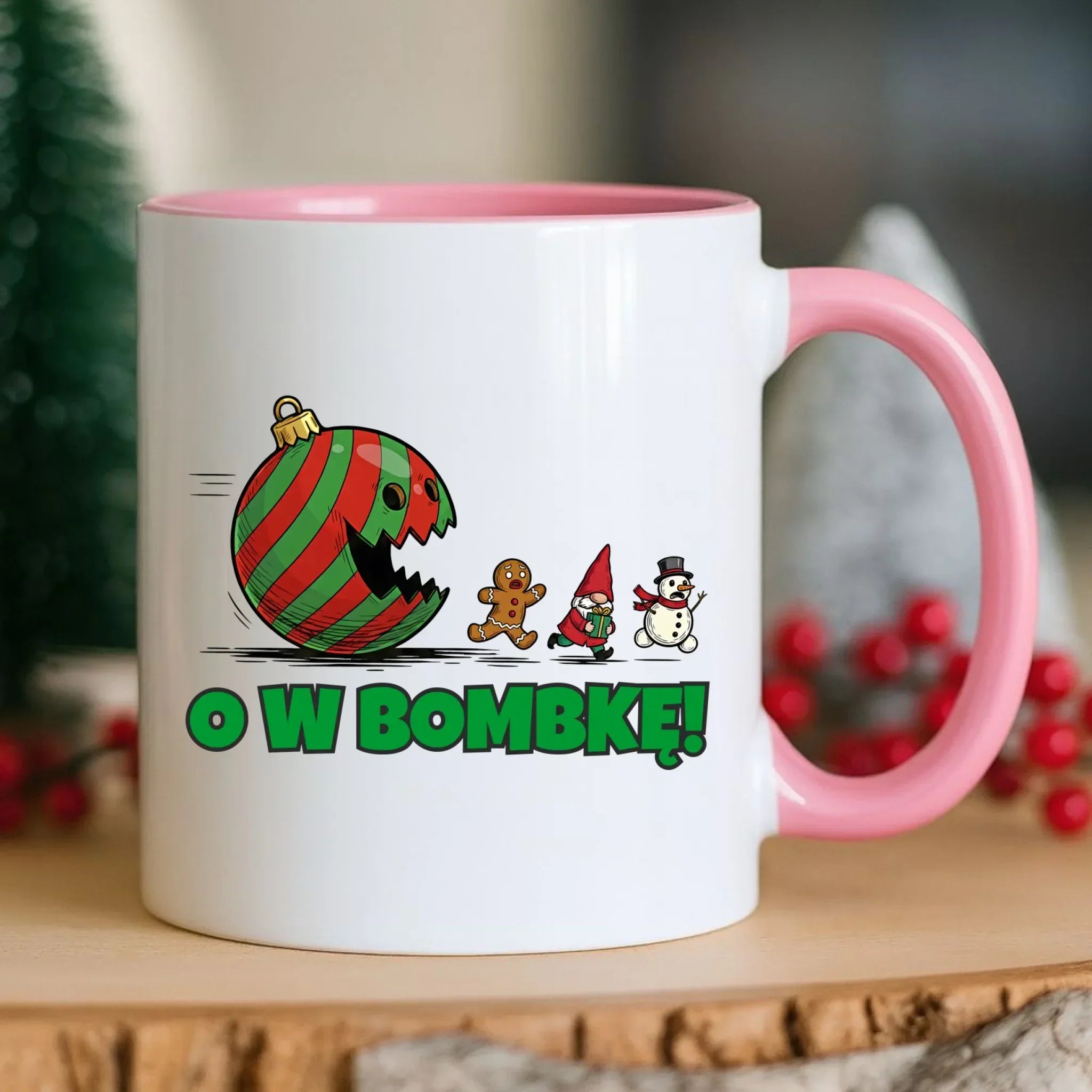 Kubek świąteczny - O w bombkę BN142 - StoryCups.pl