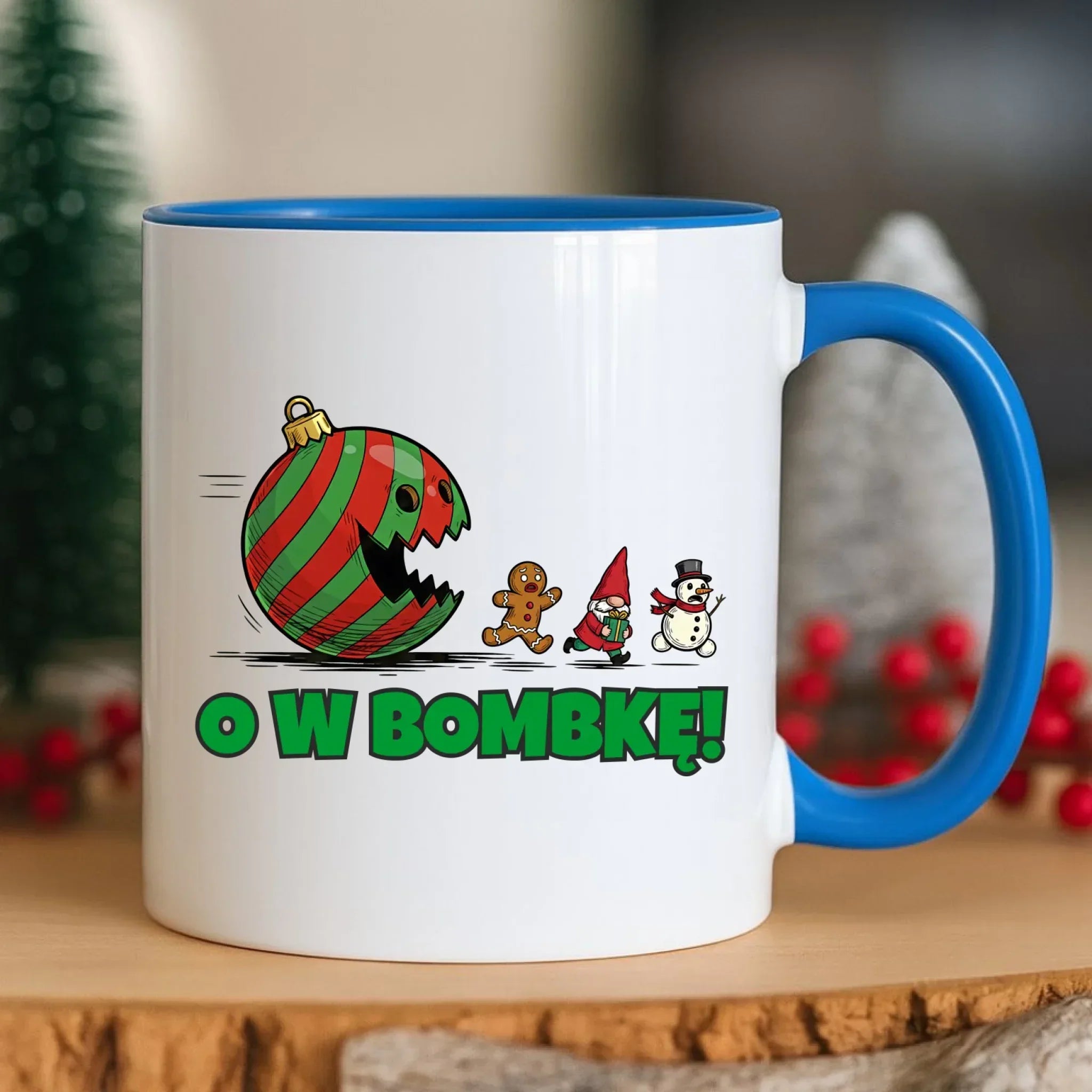Kubek świąteczny - O w bombkę BN142 - StoryCups.pl