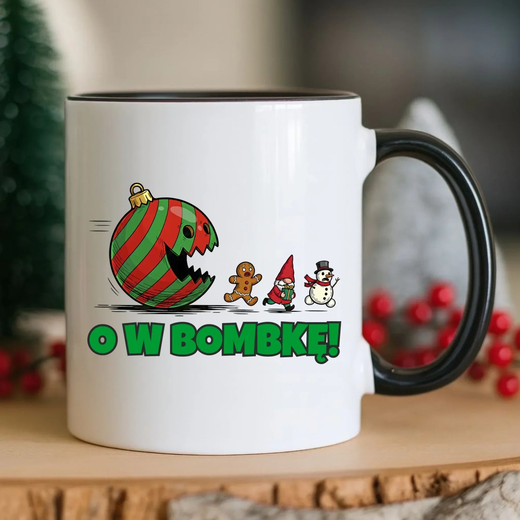 Kubek świąteczny - O w bombkę BN142 - StoryCups.pl
