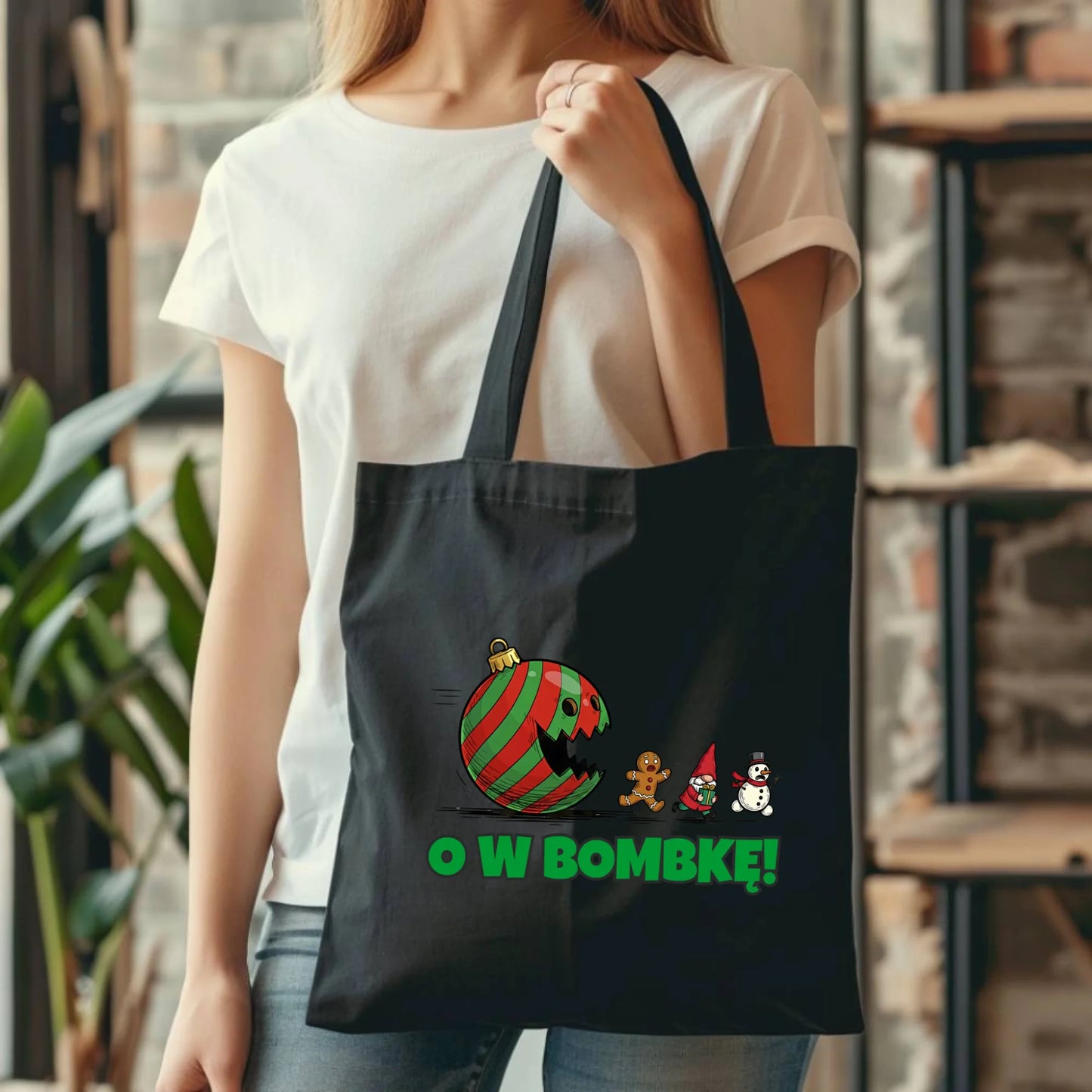 Torba świąteczna - O w bombkę BN142