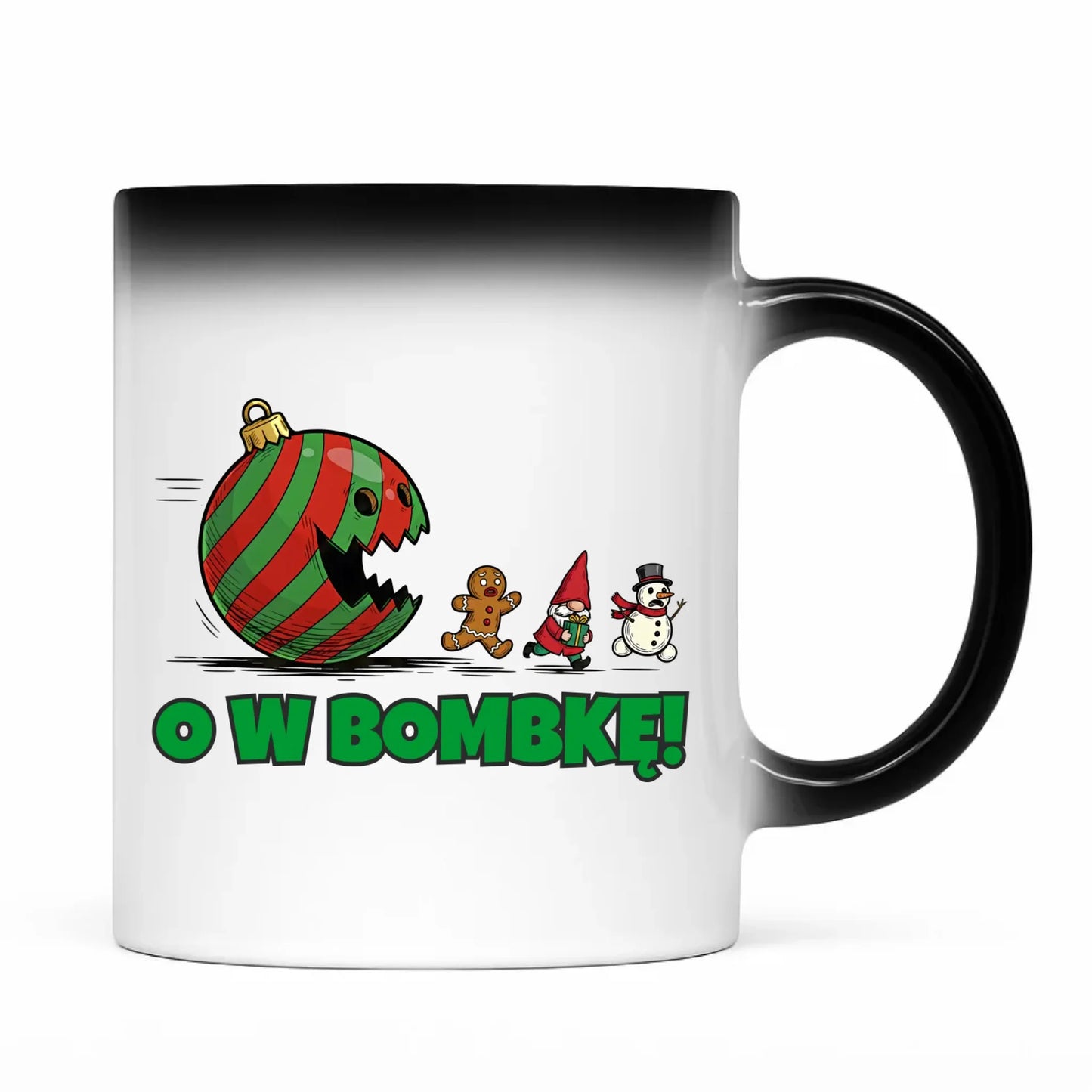 Kubek magiczny świąteczny - O w bombkę BN142