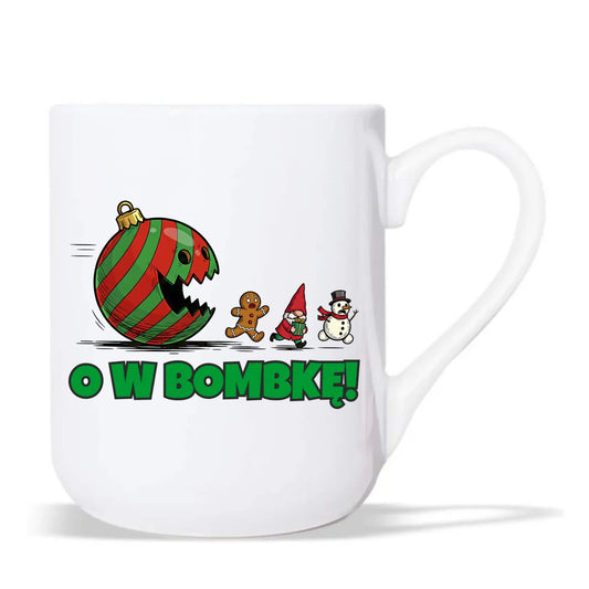 Kubek elegant świąteczny - O w bombkę BN142
