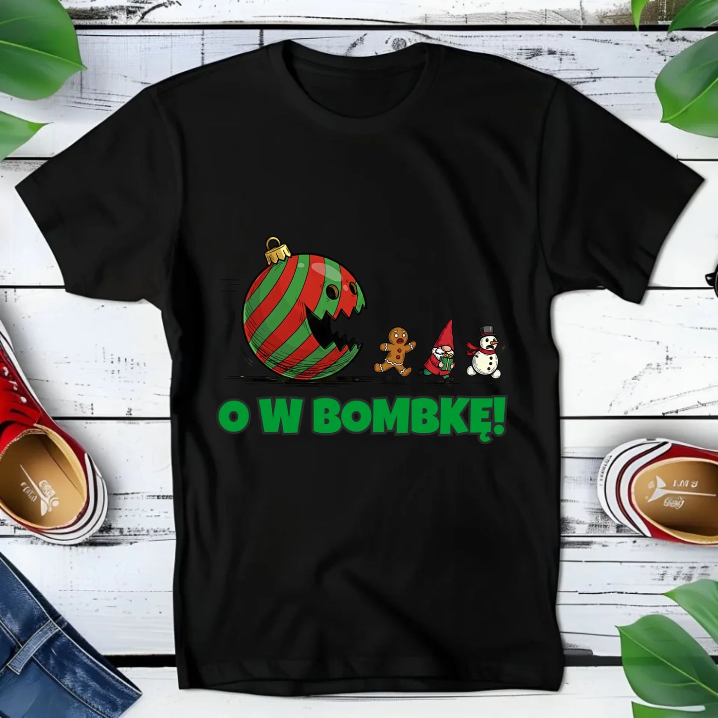 Koszulka dziecięca świąteczna - O w bombkę BN142