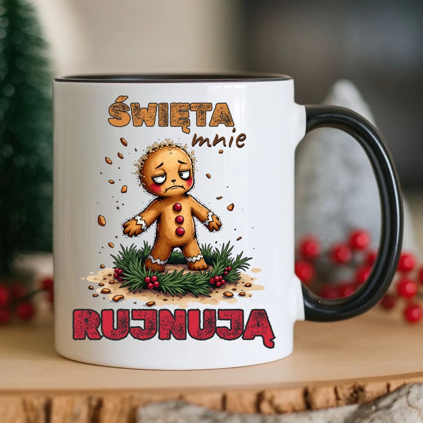 Kubek świąteczny - Piernik Święta mnie rujnują BN143