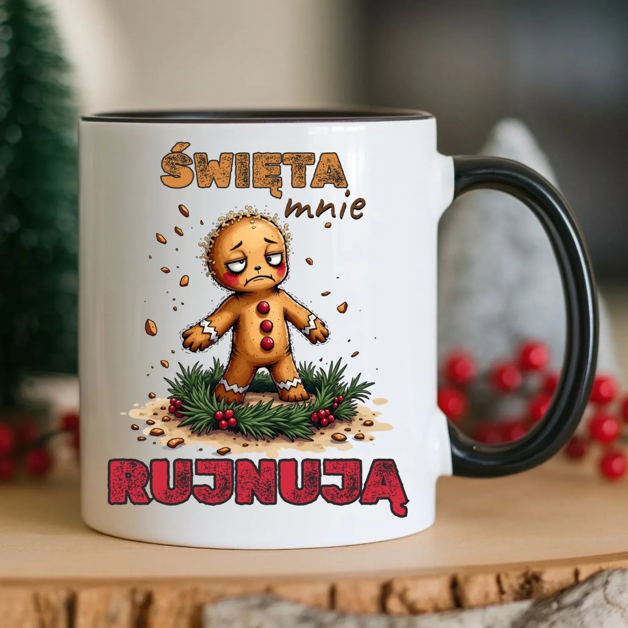 Kubek świąteczny - Piernik Święta mnie rujnują BN143 - StoryCups.pl