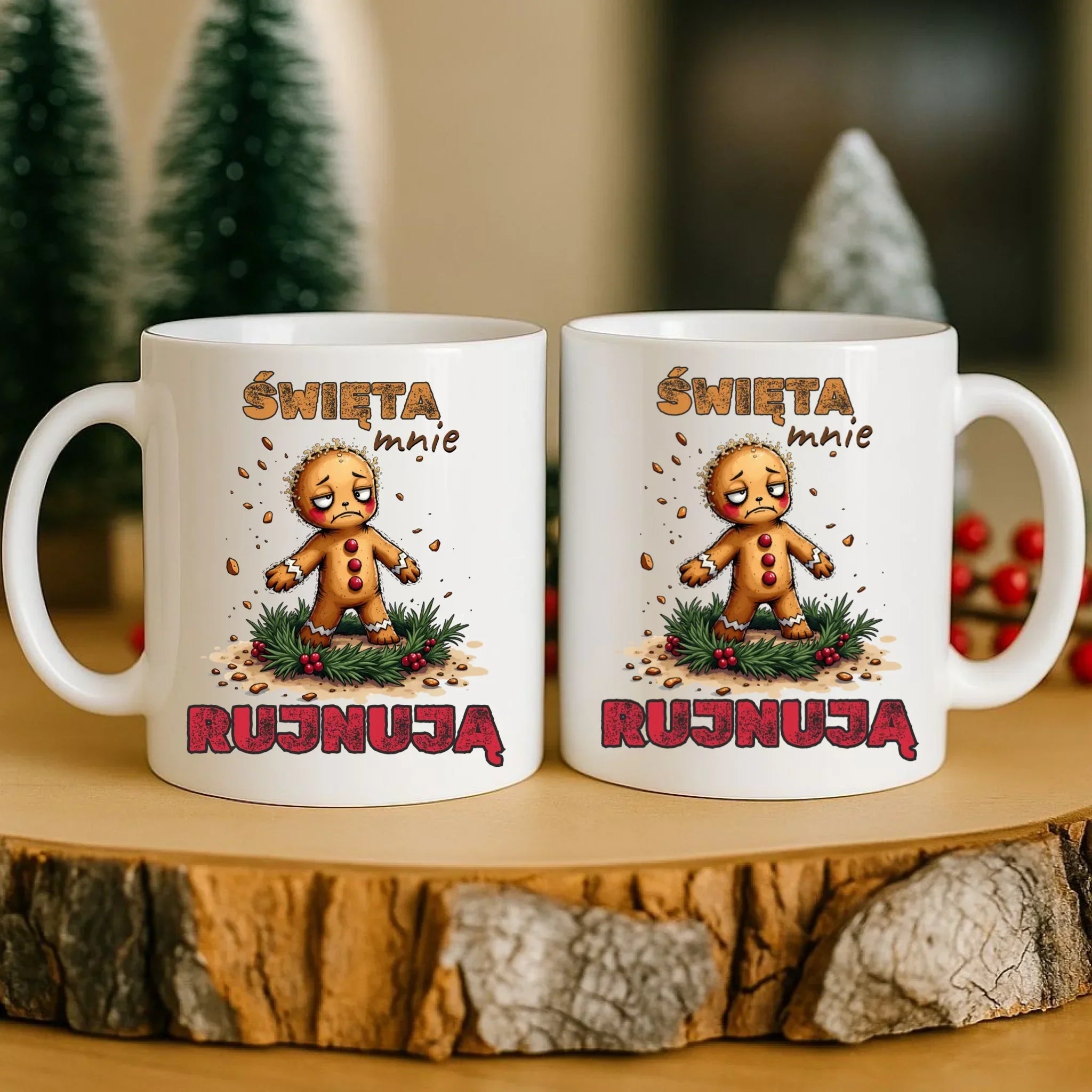 Kubek świąteczny - Piernik Święta mnie rujnują BN143 - StoryCups.pl