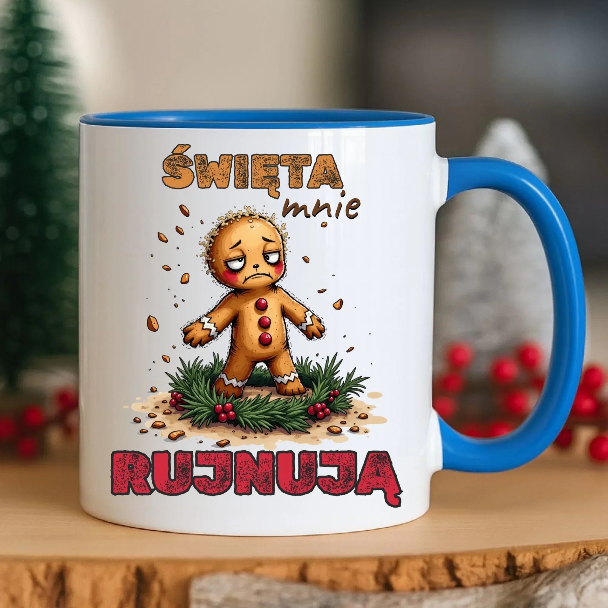 Kubek świąteczny - Piernik Święta mnie rujnują BN143 - StoryCups.pl