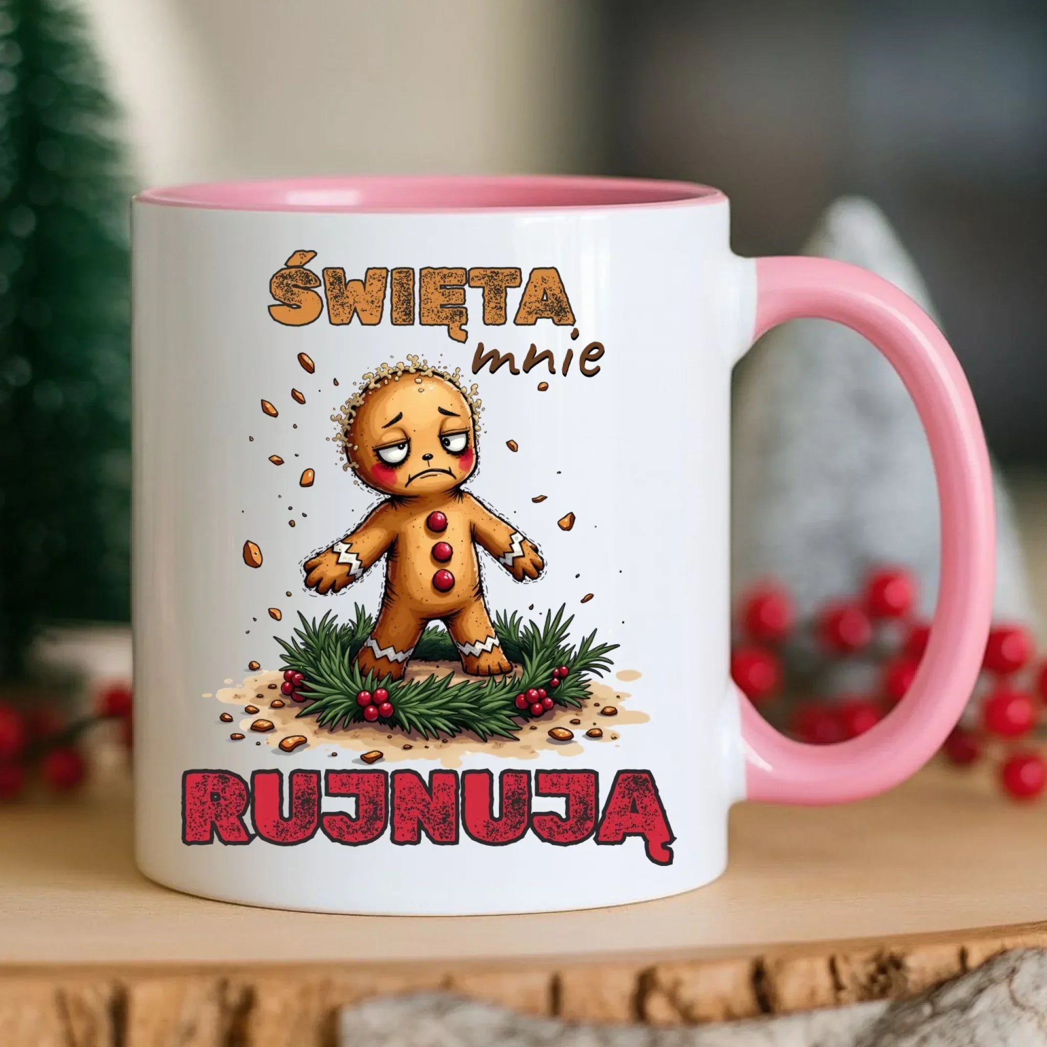 Kubek świąteczny - Piernik Święta mnie rujnują BN143 - StoryCups.pl