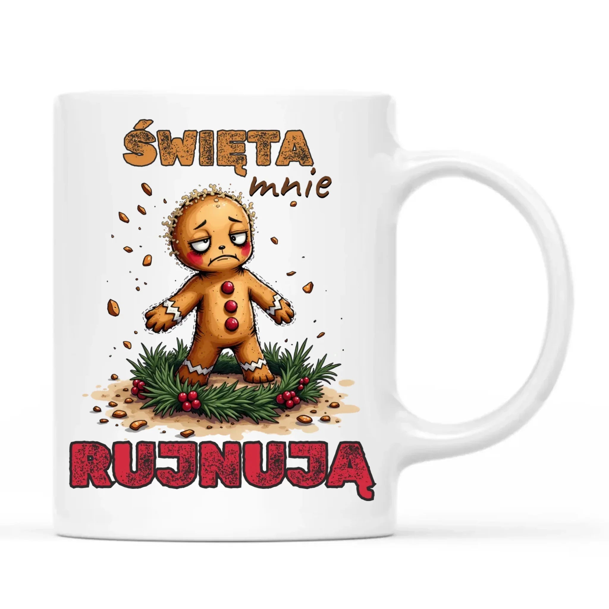 Kubek świąteczny - Piernik Święta mnie rujnują BN143 - StoryCups.pl